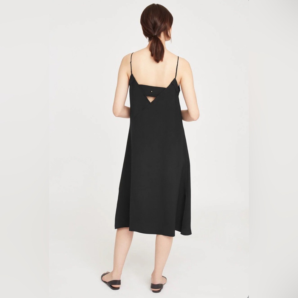 Cuyana Women’s Black Silk Midi Dress - Size XL - Picture 3 of 8